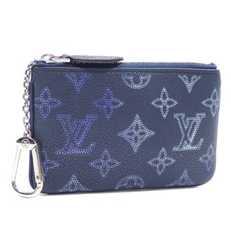 Louis Vuitton Navy Mahina Leather Coin Purse/Coin Case (Pre-Owned)
