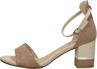 Marco Tozzi Sandale - Dames - Sandalen met hakken - Beige - 37 EU - Schoenen