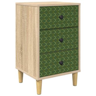 vidaXL Mesa De Noche Geleen Roble Sonoma 36 X 33 X 60 Cm Vidaxl