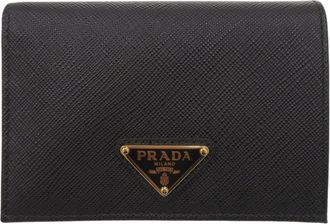 Prada Black Leather Wallet (Bi-Fold) (Pre-Owned)