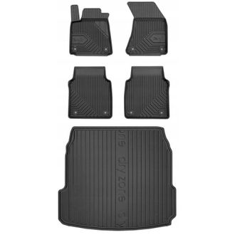 OEM Set 77 Alfombrillas De Goma Y Mat Audi A8 D4 Largo 2013 -2017