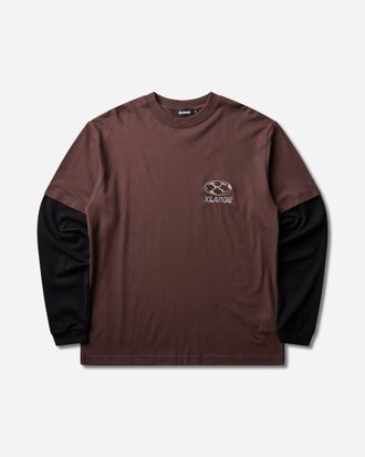 XLARGE Men s Vortex Double Sleeve T-Shirt Brown