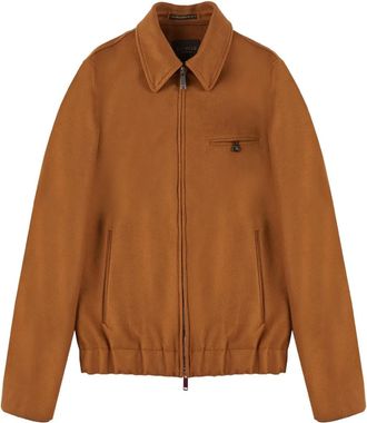 Montedoro Red Bomber con zip - Marrone