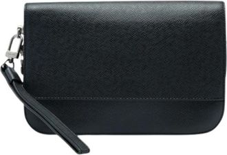 Louis Vuitton Pre-owned Baikal Clutch - Heren - Vintage Clutch - Zwart - ONE Size - Leer - Vintage