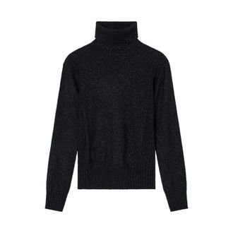 A|X Armani Exchange Turtlenecks, female, Black, Size: XS Turtleneck Sweater