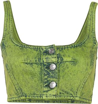 Marni TOP - Dames - Tops zonder mouwen - Groen - S - Tops