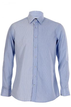 Hackett Hackett Micro Design Sky Blue Shirt Size: S, colour: WHITE