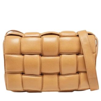 Bottega Veneta Pre-owned Cross Body Bags, female, Brown, Size: ONE SIZE Pre-owned Leather Crossbody Bag