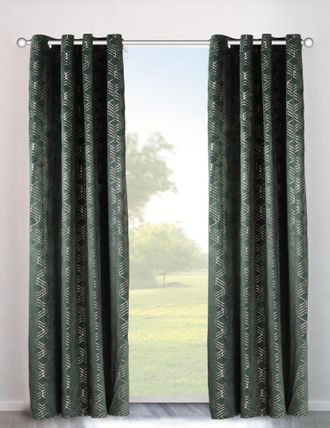 My Home Vorhang »Velvet Foil« Ösen 2 Stk. tlg. Samt