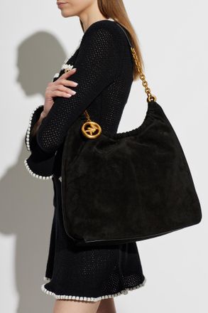 Michael Michael Kors Shoulder Bag Indie, Womens, Black