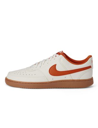 Nike Nike Mens Court Vision Lo Sneaker, Sail/Campfire Orange/Gum Med B, 9.5 UK