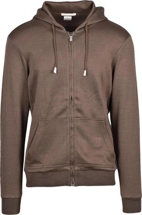 Eleventy Functional Zip Sweatshirt With Hood And Kangaroo Pocket