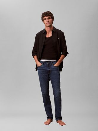 Calvin Klein Jeans Slim-fit-Jeans CALVIN KLEIN JEANS, Herren, Gr. 30, L&auml;nge 34, schwarz irving, Denim/Jeans, Obermaterial: 70% Baumwolle, 29% Polyester, 1% Elasthan, uni