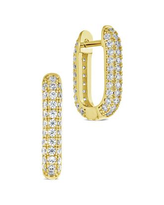 Sterling Forever 14K Plated Mara Hoops