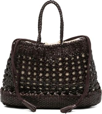 Dragon Diffusion Woven Tote - Dames - Handtassen - Bruin - ONE Size - Leer - Tassen