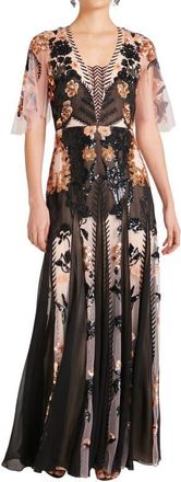 Temperley London Gilded Gown in Almond at Nordstrom, Size 8