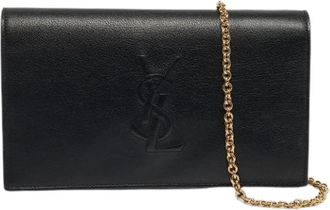 Saint Laurent Pre-owned Leather Cross Body Bag - Dames - Vintage Schoudertas - Zwart - ONE Size - Leer - Vintage