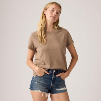 Levi's Favorite Slub Tee - Womens - XS - Brown