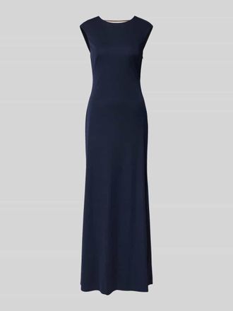 Lauren Ralph Lauren Abendkleid mit Rundhalsausschnitt Modell KULBEE in Dunkelblau, Gr&ouml;&szlig;e 46