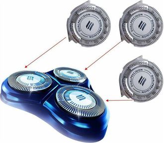 OEM Juego De 3 Accesorios De Ba&ntilde;o Sh50/52 Con Cabezales De Repuesto Para Afeitadora, Compatibles Con Norelco Series 5000 (s5xxx), Aquatouch (s5xxx), Aquat