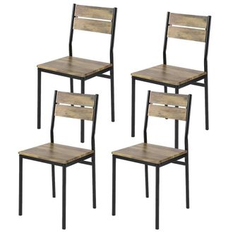 SoBuy Sobuy Fst72-nx4 4 Sillas De Comedor Restaurante Sala Cocina