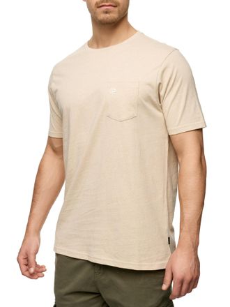 Indicode Rundhalsshirt INDICODE INStrible, Herren, Gr. XXL, gelb (cornstalk), Single Jersey, Obermaterial: 70% Baumwolle, 30% Polyester, unifarben, regular fit