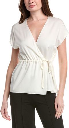 Theory Silk Wrap Top