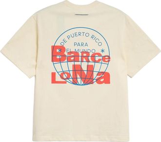 adidas x Bad Bunny DtMF Tour Merch Barcelona T-Shirt Beige KW8065