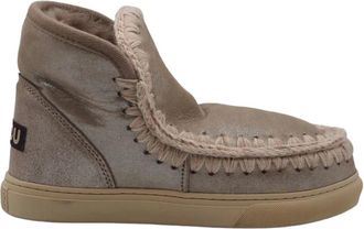 Mou Metallic Beige Eskimo Laarzen - Dames - Winterlaarzen - Bruin - 36 EU - Leer - Schoenen
