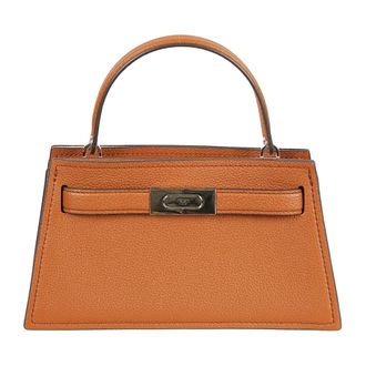 Tory Burch Petite Lee Radziwill - Dames - Handtassen - Bruin - ONE Size - Leer - Tassen