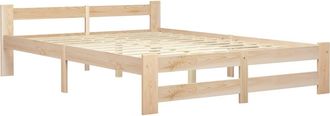 vidaXL Estructura De Cama Sin Colch&oacute;n Madera Maciza De Pino 160x200 Cm Vidaxl