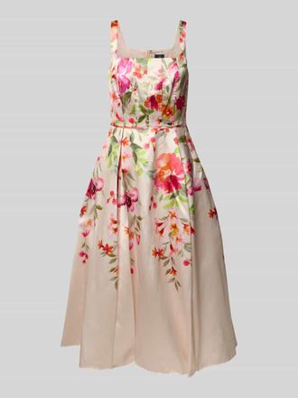 Adrianna Papell Cocktailkleid mit Karree-Ausschnitt in Rosa, Gr&ouml;&szlig;e 42