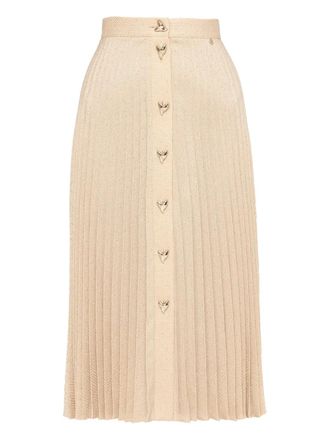 Nissa pleated midi skirt - Neutrals
