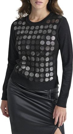 DKNY Handsewn Sequin Sweater