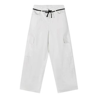 10 Days Wide Trousers, female, White, Size: 2XS Relaxed fit cotton linen trousers