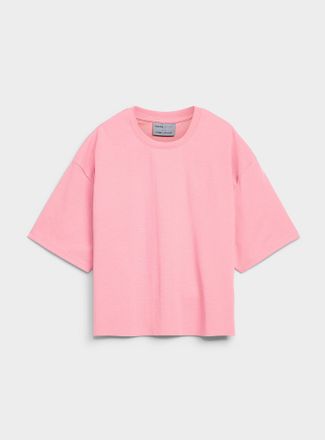 Djab Mens Solid cropped T-shirt Oversized fit