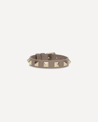 Valentino Garavani Bracciale Rockstud in pelle Woman UNI