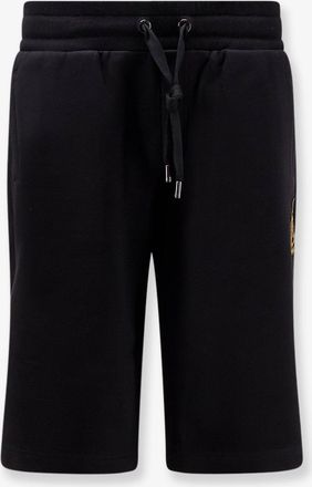 Dolce & Gabbana Bermuda in cotone con patch logo Araldico - DOLCE & GABBANA - gender_Man