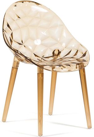 Siediti Fuori e Dentro Conjunto de 2 sillas en policarbonato champagne