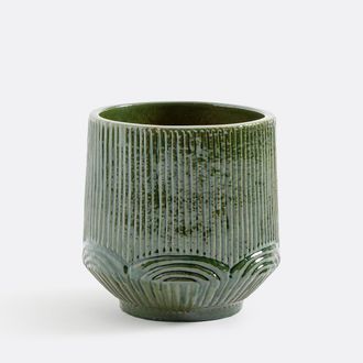 La Redoute Interieurs Bloempot in geglazuurd terracotta, hoogte 33 cm, VERILIA