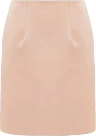 Chlo&eacute; Kokerrok met Hoge Taille - Dames - Kokerrokken - Roze - S - Polyester - Rokken
