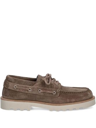 AllSaints Skiff suede boat shoes - men - Rubber/Suede/Suede - 45 - Neutrals