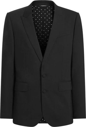 Dolce & Gabbana G2Vz 7T Giacca - Heren - Blazers - Zwart - XL - Leer - Jassen