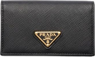 Prada Portacarte in pelle Saffiano - Nero