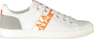 Napapijri Sportieve witte veterschoenen met contrastdetails - Heren - Sneakers - Veelkleurig - 44 EU - Schoenen