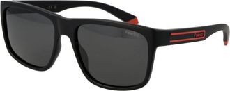 Polaroid Zwarte Plastic Zonnebril