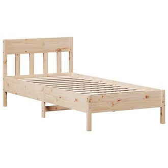 vidaXL Estructura De Cama Sin Colch&oacute;n Madera Maciza De Pino 90x200 Cm Vidaxl