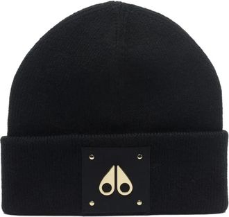 Moose Knuckles Logo Icon Muts - Heren - Hoeden - Zwart - ONE Size - Accessoires