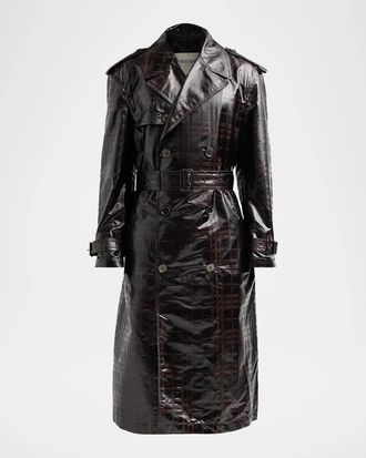 Burberry Ludlow Check Trench Coat
