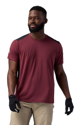 Backcountry Slickrock Drirelease Tech T-Shirt - Mens in Red Mahogany/black at Nordstrom, Size Medium